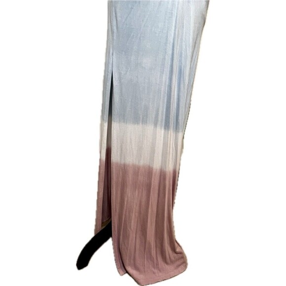 Urban X Umbre Maxi Dress With‎ Ruched Waist, Tie Dye Detail, Bottom Slit Size S - Picture 6 of 9